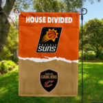 Suns vs Cavaliers House Divided Flag, NBA House Divided Flag