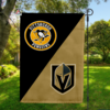 Pittsburgh Penguins vs Vegas Golden Knights House Divided Flag, NHL House Divided Flag