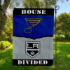 St. Louis Blues vs Los Angeles Kings House Divided Flag, NHL House Divided Flag