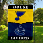 Blues vs Canucks House Divided Flag, NHL House Divided Flag