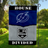 Tampa Bay Lightning vs Los Angeles Kings House Divided Flag, NHL House Divided Flag