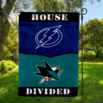 Lightning vs Sharks House Divided Flag, NHL House Divided Flag