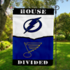 Tampa Bay Lightning vs St. Louis Blues House Divided Flag, NHL House Divided Flag