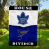 Toronto Maple Leafs vs St. Louis Blues House Divided Flag, NHL House Divided Flag