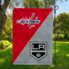 Washington Capitals vs Los Angeles Kings House Divided Flag, NHL House Divided Flag