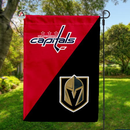 Capitals vs Golden Knights House Divided Flag, NHL House Divided Flag