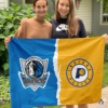 Dallas Mavericks vs Indiana Pacers House Divided Flag, NBA House Divided Flag