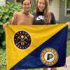 Denver Nuggets vs Indiana Pacers House Divided Flag, NBA House Divided Flag