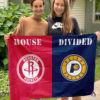 Houston Rockets vs Indiana Pacers House Divided Flag, NBA House Divided Flag