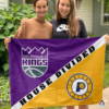 Sacramento Kings vs Indiana Pacers House Divided Flag, NBA House Divided Flag