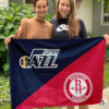 Utah Jazz vs Indiana Pacers House Divided Flag, NBA House Divided Flag