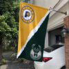 Indiana Pacers vs Milwaukee Bucks House Divided Flag, NBA House Divided Flag