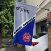 San Antonio Spurs vs Detroit Pistons House Divided Flag, NBA House Divided Flag