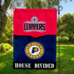 Clippers vs Pacers House Divided Flag, NBA House Divided Flag