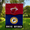 Miami Heat vs Indiana Pacers House Divided Flag, NBA House Divided Flag