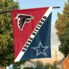 Atlanta Falcons vs Dallas Cowboys House Divided Flag, NFL House Divided Flag