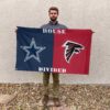 Atlanta Falcons vs Dallas Cowboys House Divided Flag, NFL House Divided Flag