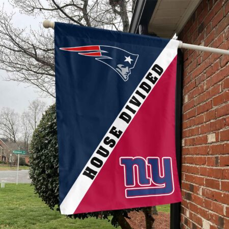 Patriots vs Giants House Divided Flag, NFL House Divided Flag