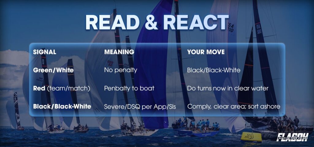 Signals of Sailboat Racing Flags