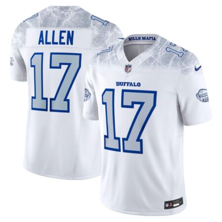 Josh Allen Buffalo Bills Jersey 2025 White, Limited Replica Fan Edition