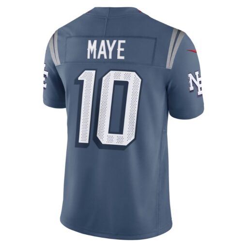 Drake Maye New England Patriots Jersey – Storm Blue, Limited Replica Fan Edition