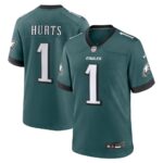 Jalen Hurts Philadelphia Eagles Jersey - Midnight Green, Limited Replica Fan Edition