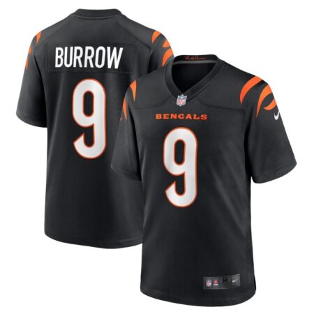 Joe Burrow Cincinnati Bengals Jersey – Black, Limited Replica Fan Edition
