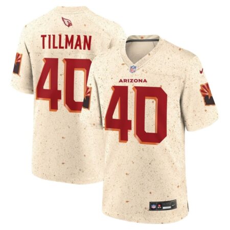 Pat Tillman Arizona Cardinals Rivalries Collection Retired Jersey – Natural, Limited Replica Fan Edition