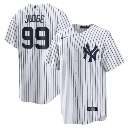 Aaron Judge New York Yankees Home Replica Player Name Jersey – White, Limited Replica Fan Edition