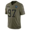 Aidan Hutchinson Detroit Lions Limited Jersey - Olive, Limited Replica Fan Edition