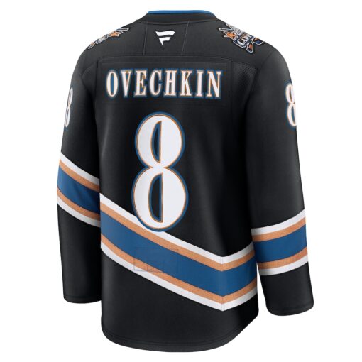Alexander Ovechkin Washington Capitals Alternate 50th Anniversary Premium Jersey – Black, Limited Replica Fan Edition