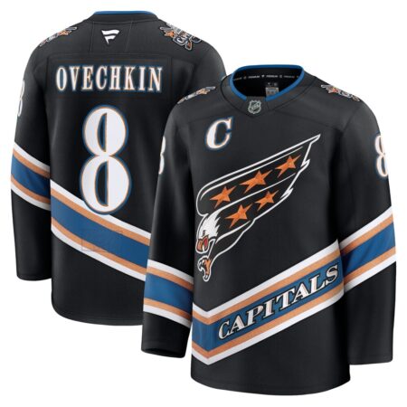 Alexander Ovechkin Washington Capitals Alternate 50th Anniversary Premium Jersey, Limited Replica Fan Edition