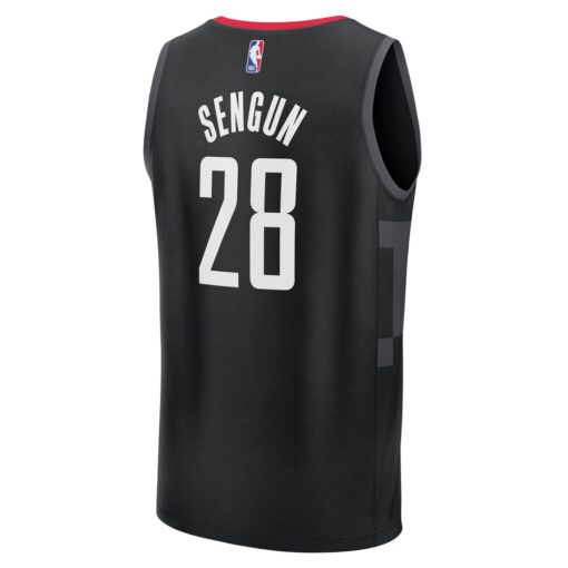 Alperen Sengun Houston Rockets Player Jersey – Statement Edition – Black, Limited Replica Fan Edition