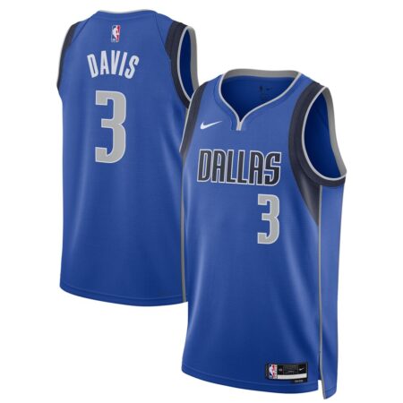 Anthony Davis Dallas Mavericks Unisex Swingman Player Jersey Icon Edition Blue, Limited Replica Fan Edition