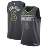 Anthony Edwards Minnesota Timberwolves Jordan Unisex Swingman Jersey Statement Edition Charcoal, Limited Replica Fan Edition