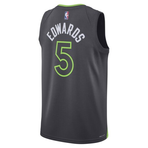Anthony Edwards Minnesota Timberwolves Jordan Unisex Swingman Jersey Statement Edition Charcoal, Limited Replica Fan Edition