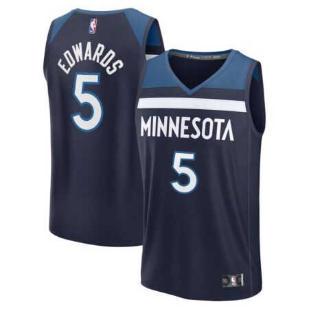 Anthony Edwards Minnesota Timberwolves Player Jersey Icon Edition Navy, Limited Replica Fan Edition
