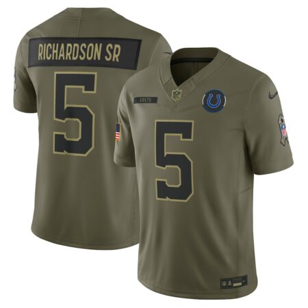 Anthony Richardson Sr. Indianapolis Colts Limited Jersey – Olive, Limited Replica Fan Edition