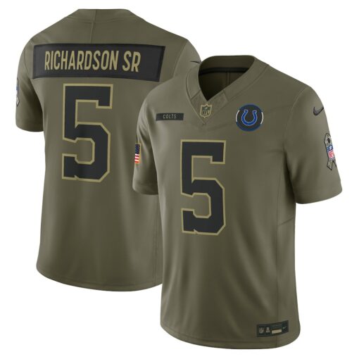 Anthony Richardson Sr. Indianapolis Colts Limited Jersey – Olive, Limited Replica Fan Edition