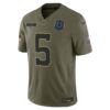 Anthony Richardson Sr. Indianapolis Colts Limited Jersey - Olive, Limited Replica Fan Edition