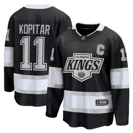 Anze Kopitar Los Angeles Kings Home Premier Breakaway Player Jersey – Black, Limited Replica Fan Edition