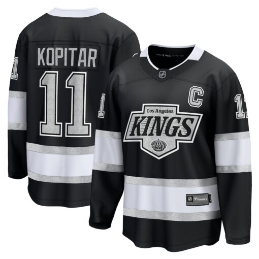 Anze Kopitar Los Angeles Kings Home Premier Breakaway Player Jersey – Black, Limited Replica Fan Edition
