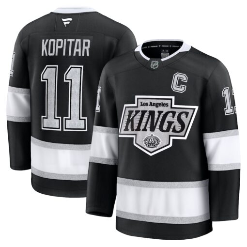 Anze Kopitar Los Angeles Kings Home Premium Jersey – Black, Limited Replica Fan Edition