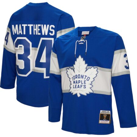 Auston Matthews Toronto Maple Leafs Mitchell Ness 2017 Winter Classic Blue Line Player Jersey – Blue, Limited Replica Fan Edition