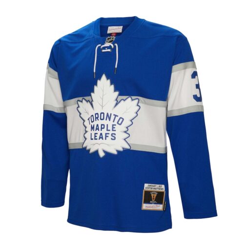Auston Matthews Toronto Maple Leafs Mitchell Ness 2017 Winter Classic Blue Line Player Jersey – Blue, Limited Replica Fan Edition