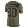 Barry Sanders Detroit Lions Limited Jersey - Olive, Limited Replica Fan Edition