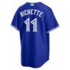 Bo Bichette Toronto Blue Jays Alternate 2 Replica Jersey - Rush Blue, Limited Replica Fan Edition