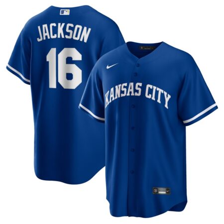 Bo Jackson Kansas City Royals Alternate 2 Replica Jersey – Rush Blue, Limited Replica Fan Edition