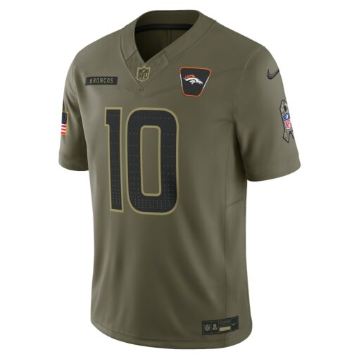 Bo Nix Denver Broncos Limited Jersey – Olive, Limited Replica Fan Edition