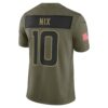Bo Nix Denver Broncos Limited Jersey - Olive, Limited Replica Fan Edition